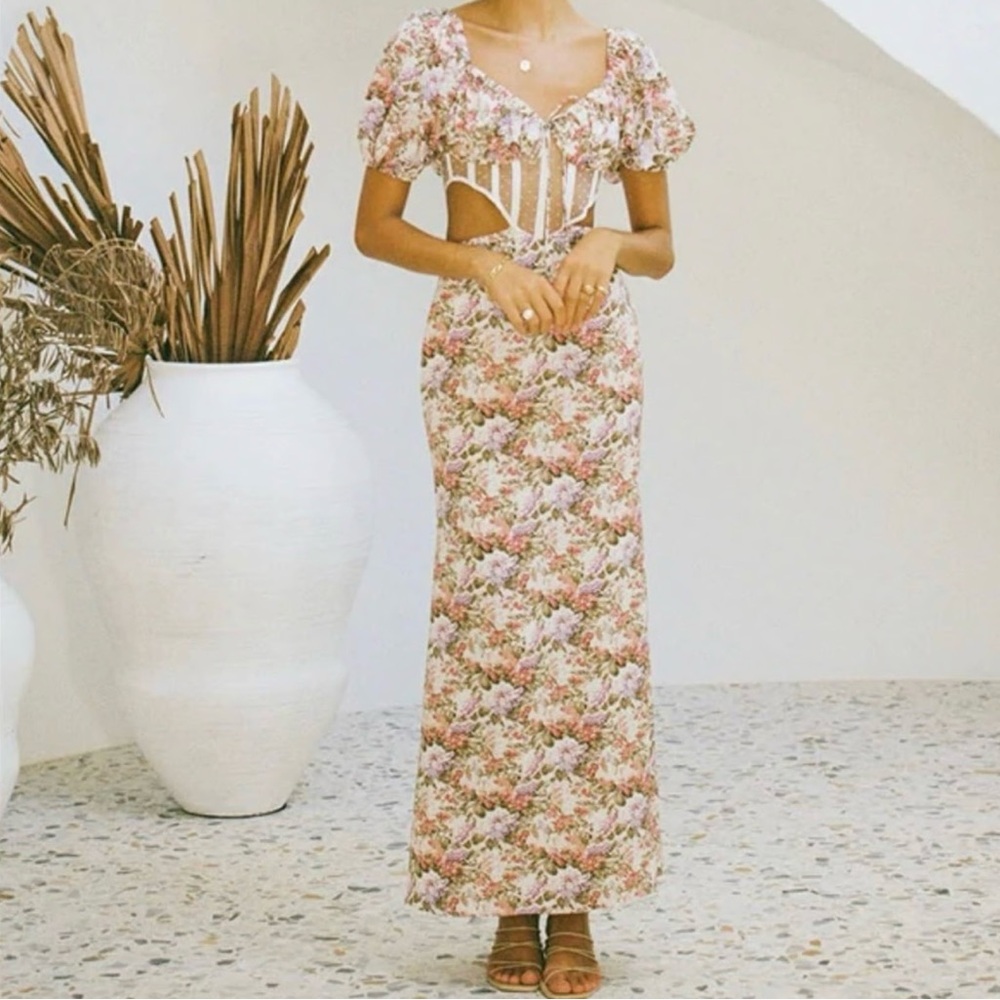 Sabo Skirt Floral Multi-Color Maxi Dress